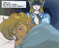 Princess Zelda speaking to Link telepathically
