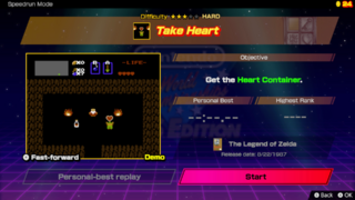 Take Heart screenshot from Nintendo World Championships: NES Edition