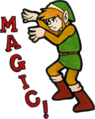 Artwork of Link using Magic