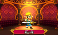 A promotional screenshot of Link wearing the Sword Suit