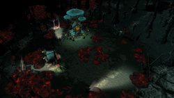 A screenshot of a Relay Base in the Gerudo Desert Depths