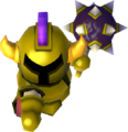 A Gold Ball and Chain Trooper from A Link Between Worlds