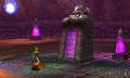 Link viewing Darmani III's grave from Majora's Mask 3D