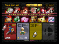 The game's full roster featuring Link