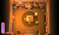 The Cottage's western room, with the Housekeeper from A Link Between Worlds