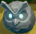 An illuminated Owl Statue from Link's Awakening for Nintendo Switch