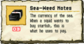The Sea-Weed Notes along with their description