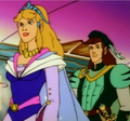 Zelda and Link in Captain N: The Game Master