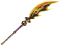 Artwork of the Scorching Naginata from Hyrule Warriors