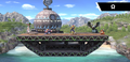 The Omega form of the Great Bay Stage from Super Smash Bros. Ultimate