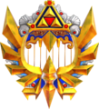 The Triforce Harp as seen in-game from Hyrule Warriors