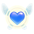 Icon of a Gratitude Crystal with the Water Element from Hyrule Warriors: Definitive Edition