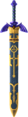 Artwok of the Master Sword in its Scabbard