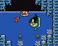 Link learning Manbo's Mambo while Diving underwater from Link's Awakening DX