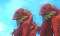 Detail of the Giants' faces in Majora's Mask 3D