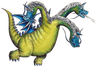 Gleeok artwork from The Legend of Zelda