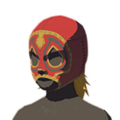 Icon of a Radiant Mask with Red Dye