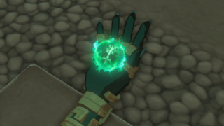A screenshot of Link receiving the power of Fuse.