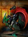 Ganondorf fighting Link