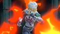 Sheik surrounded by flames