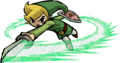 Link preforming a Spin Attack