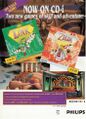 An advertisement for two of the CD-i Zelda games