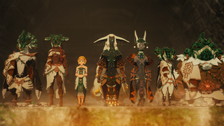 Warriors inside the Forgotten Temple.