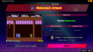 Rebonack Attack screenshot from Nintendo World Championships: NES Edition