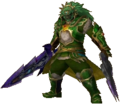 Ganondorf with the Swords of Darkness from Hyrule Warriors Legends