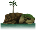 The Giant Turtle with Link on his back from Majora's Mask