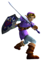 Link wearing the Blue Ring Tunic in SoulCalibur II