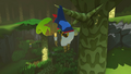 Unconscious Tetra in the Fairy Woods in The Wind Waker