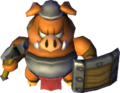 A Shield Moblin from A Link Between Worlds
