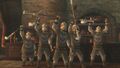 A group of Soldiers in Telma's Bar in Twilight Princess