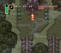 Link using a Fire Rod from A Link to the Past