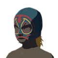 Icon of a Radiant Mask with Navy Dye
