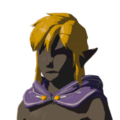 Icon of the Hylian Hood with Purple Dye worn down from Tears of the Kingdom