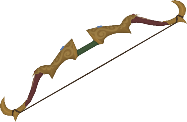 Gerudo Bow Zelda Wiki   640px BotW Golden Bow Model 