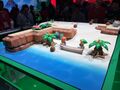 Diorama based on Toronbo Shores shown at the Link's Awakening for Nintendo Switch E3 2019 booth
