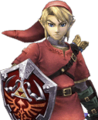 Link's Goron Tunic alternate costume from Super Smash Bros. Brawl