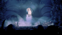 Monsieur Champignon s'envolant