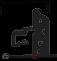Emplacement de l'entrée du Lieu de naissance