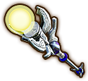 Le bâton Anima modifié, deuxième niveau d'arme dans Hyrule Warriors.
