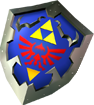 Artwork du bouclier Hylien d'Ocarina of Time 3D.