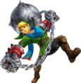Artwork de Link avec le boulet
