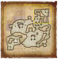 Carte du Désert GErudo d'Hyrule Warriors.