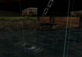 L'Ocarina du Temps qui tombe à l'eau, dans Ocarina of Time.