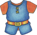 Un autre artwork de la cotte de maille bleue dans A Link to the Past.