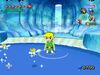 Link dans une fontaine des fées dans The Wind Waker.