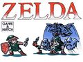 Sticker Game & Watch - Link affronte un dragon et ses sbires.